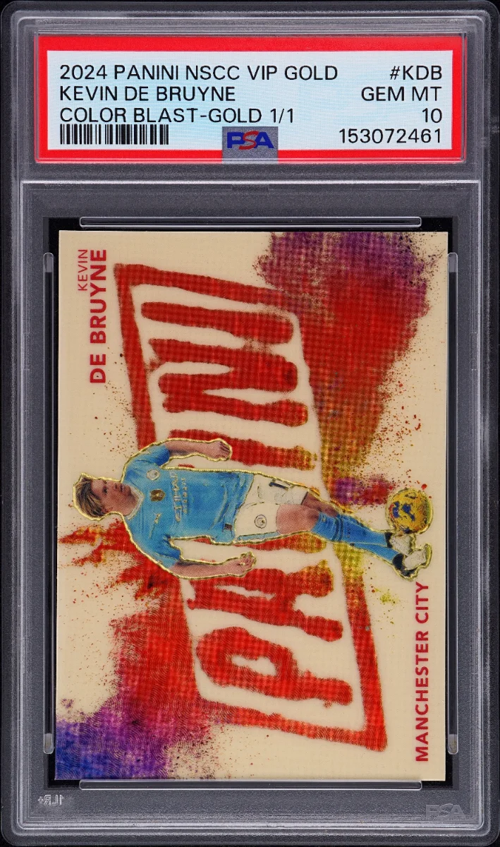 2024 Panini Color Blast Gold 1/1 Kevin De Bruyne PSA 10