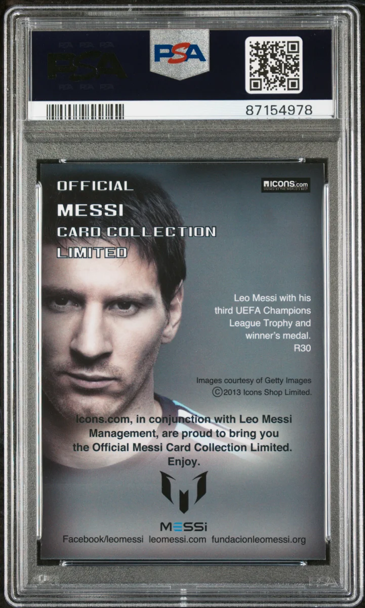 2013 Icons Lionel Messi - Won his 3rd UEFA Champions League Trophy — back