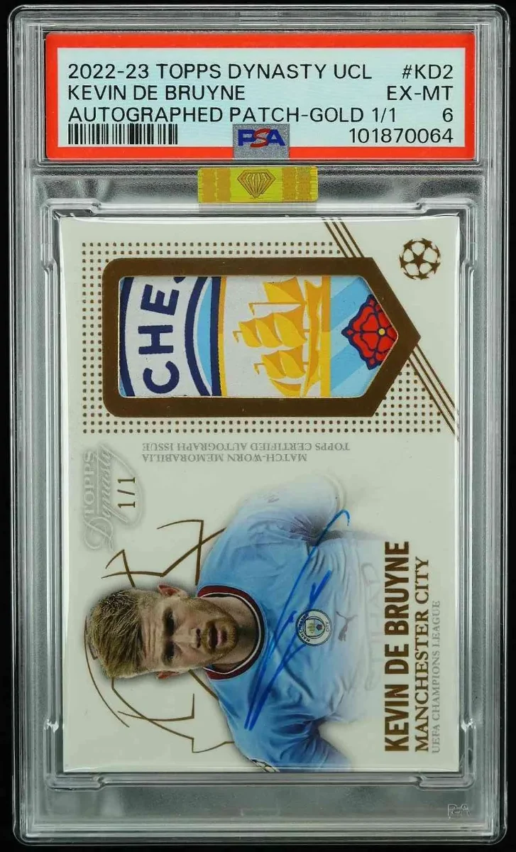 2022 Topps Dynasty UCL Gold Club Patch 1/1 Kevin De Bruyne