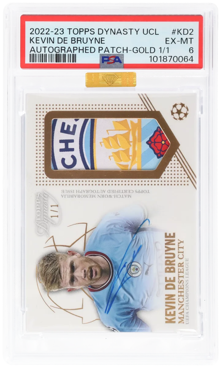 2022 Topps Dynasty UCL Gold Club Patch 1/1 Kevin De Bruyne