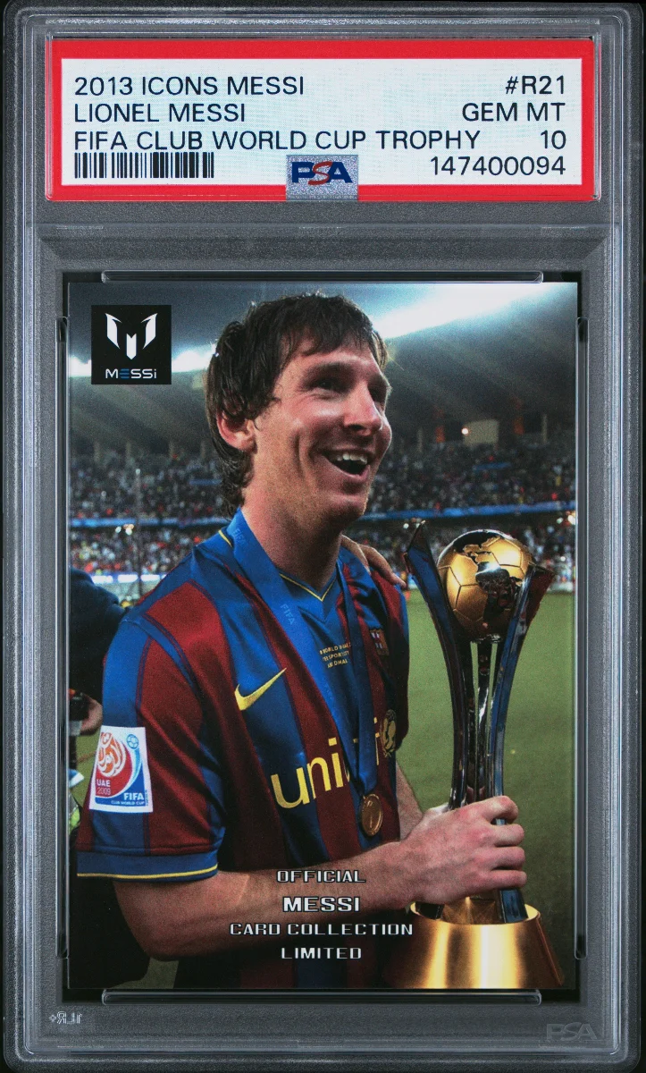 2013 icons messi lionel messi fifa club world cup trophy #R21