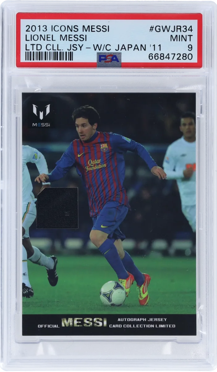 2013 Icons Lionel Messi (Limited Edition) PSA 9 - Jsy - w/c Japan '11