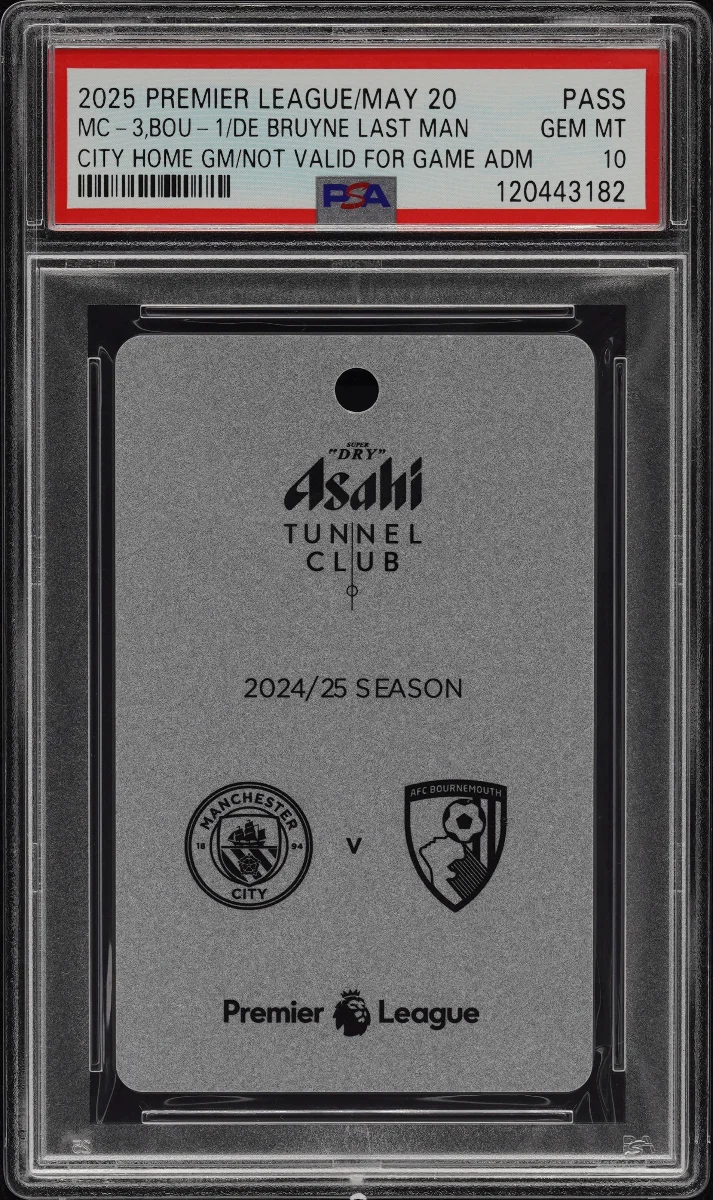 2025 EPL DE BRUYNE LAST HOME GAME PREMIUM CLUB ACCESS MC VS BOU 3-1