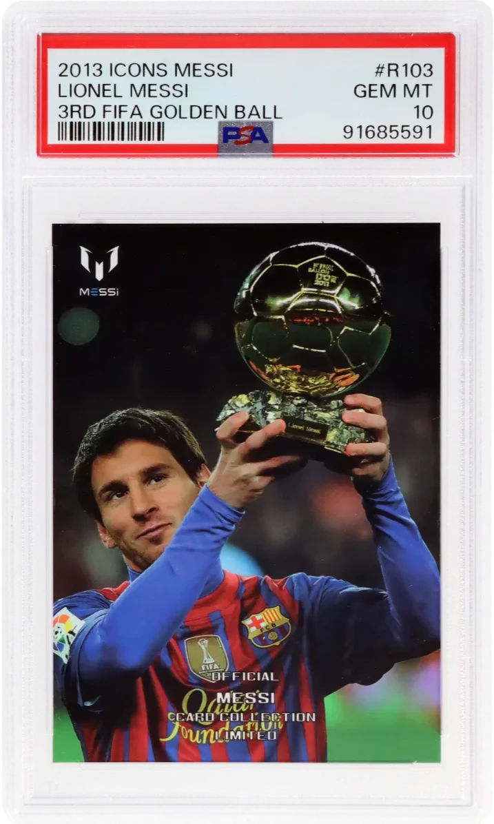 2013 Icons Lionel Messi - Picks up the Golden Ball award for the third time in a row