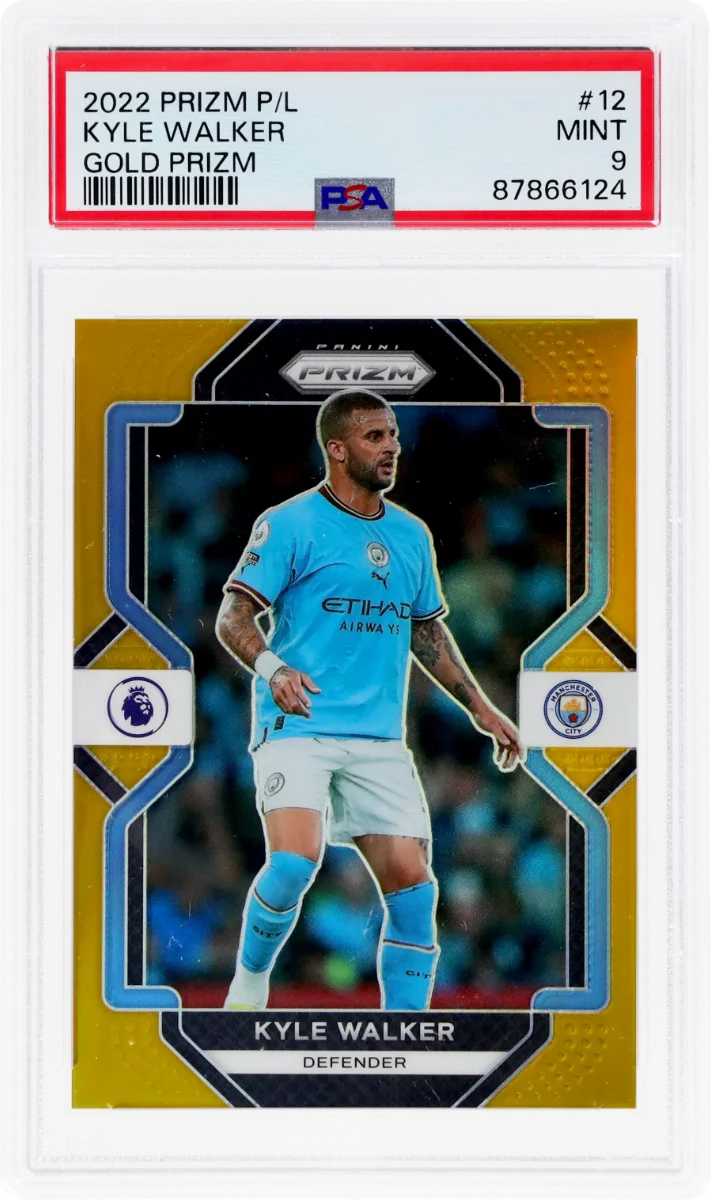 2022 Panini Prizm EPL Gold Prizm | Mancity Treble Year | Kyle Walker #12