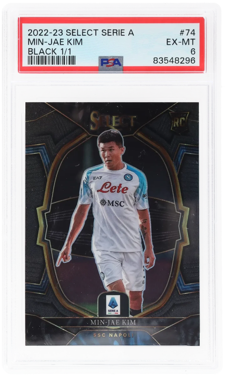 2022 Serie A Min Jae Kim Black Prizm 1/1 PSA 6