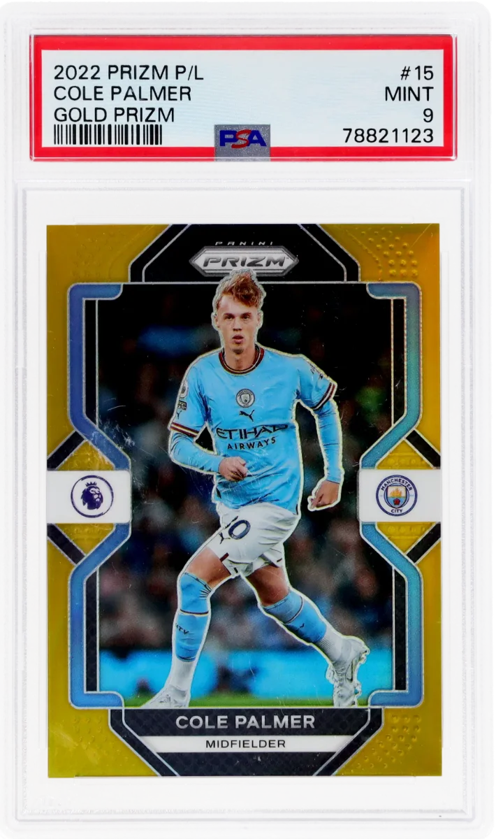 2022 Panini Prizm EPL Gold Prizm | Mancity Treble Year | Cole Palmer #15
