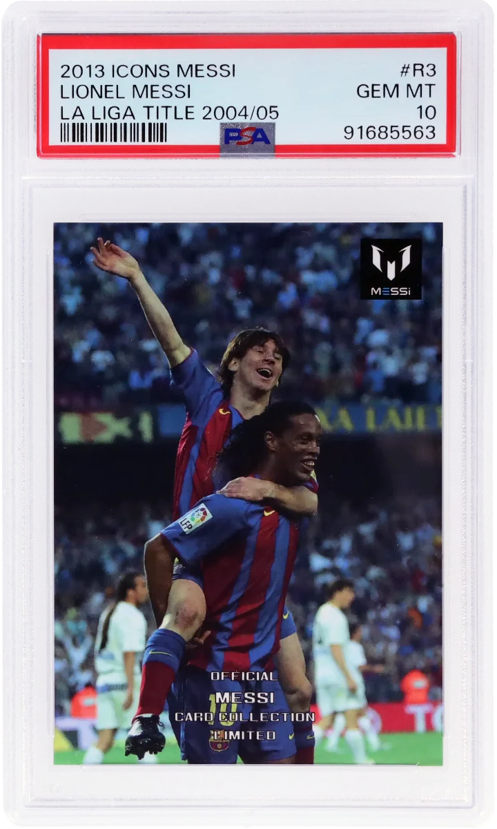 2013 Icons Lionel Messi - Celebrates La Liga Title 2004/05 with Ronaldinho