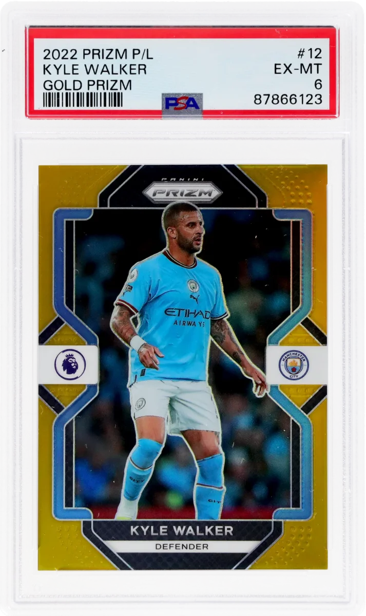 2022 Panini Prizm EPL Gold Prizm | Mancity Treble Year | Kyle Walker #12