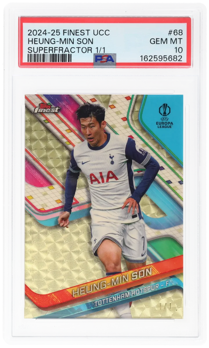 2024-25 TOPPS FINEST UEFA CLUB COMPETITIONS #68 HEUNG-MIN SON SUPERFRACTOR 1/1