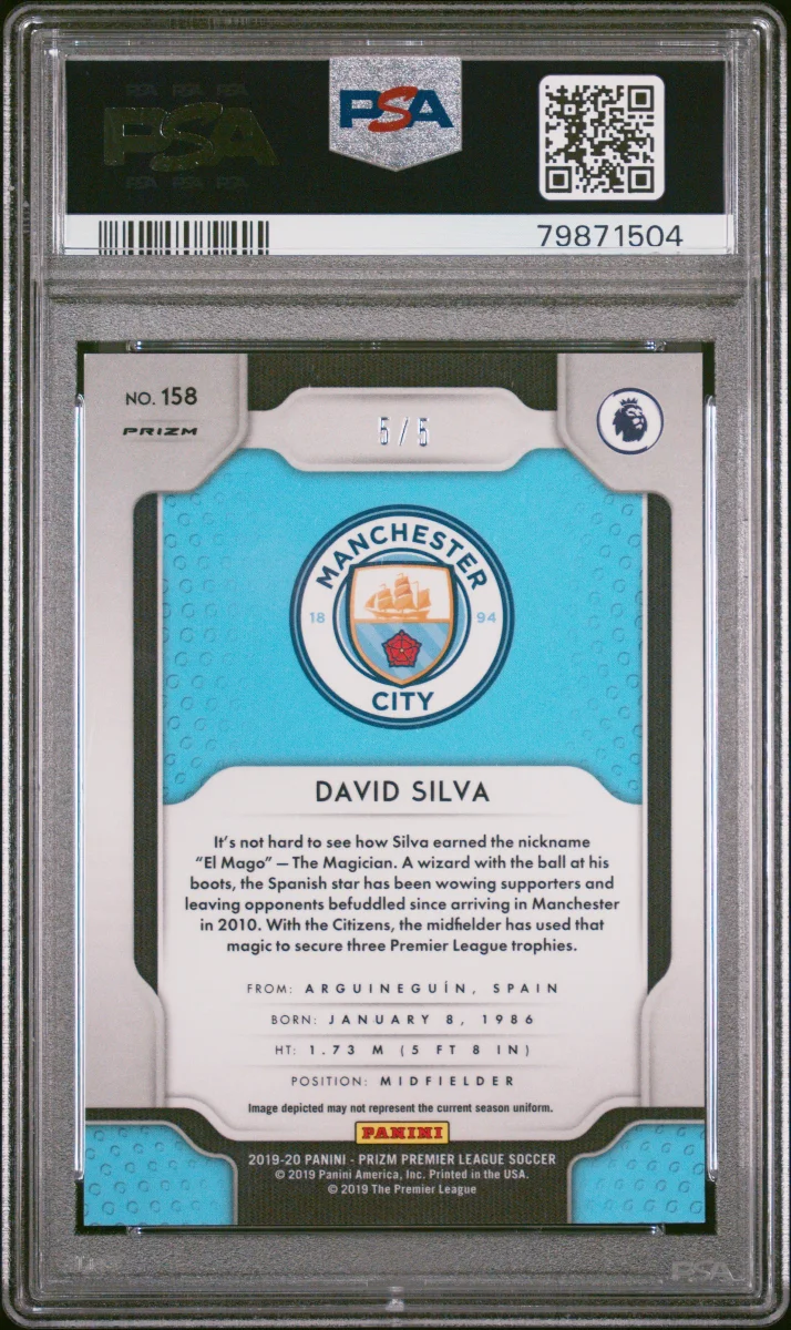 2019 David Silva EPL PRIZM back