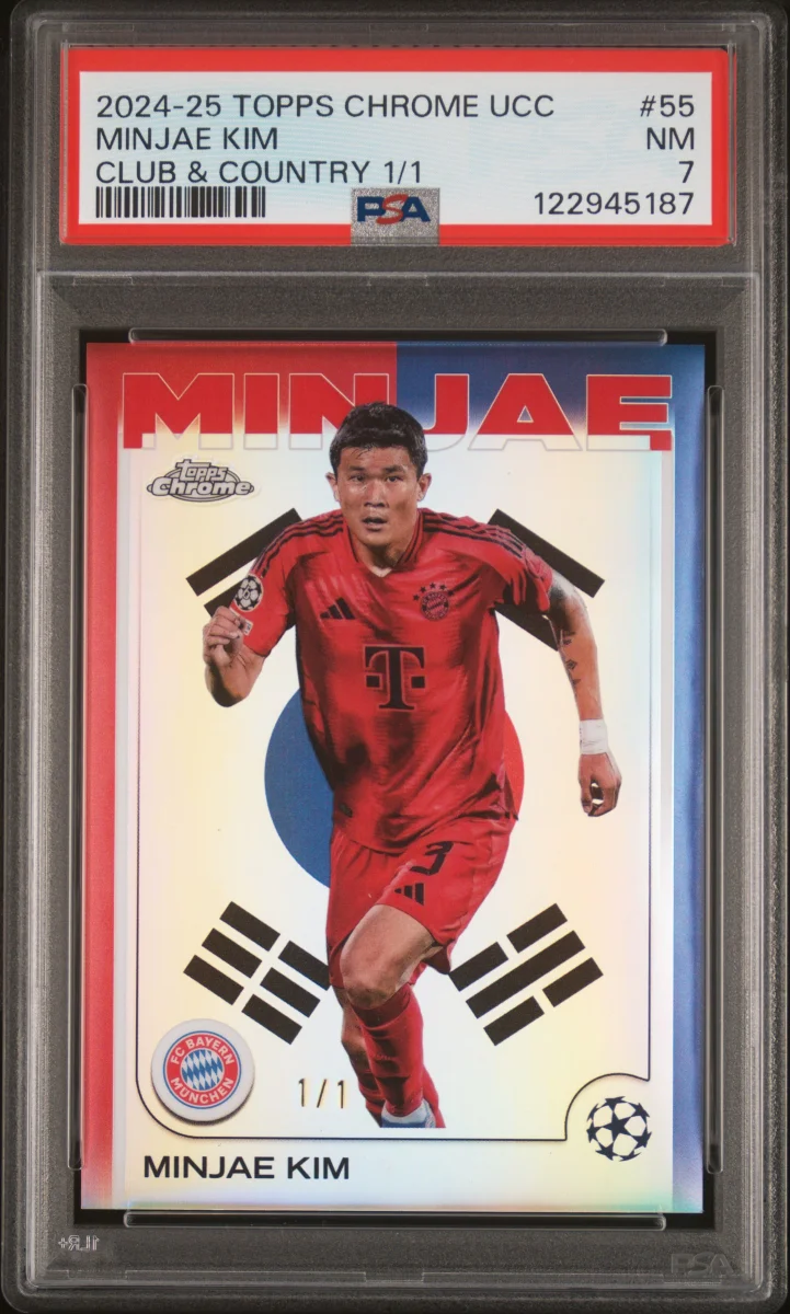 2024 Topps Chrome UCC Minjae Kim Club & Country 1/1