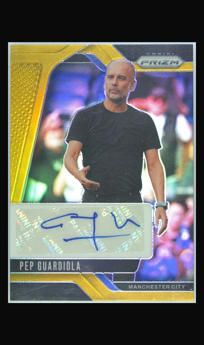 2024 Pep Guardiola Gold Prizm Auto