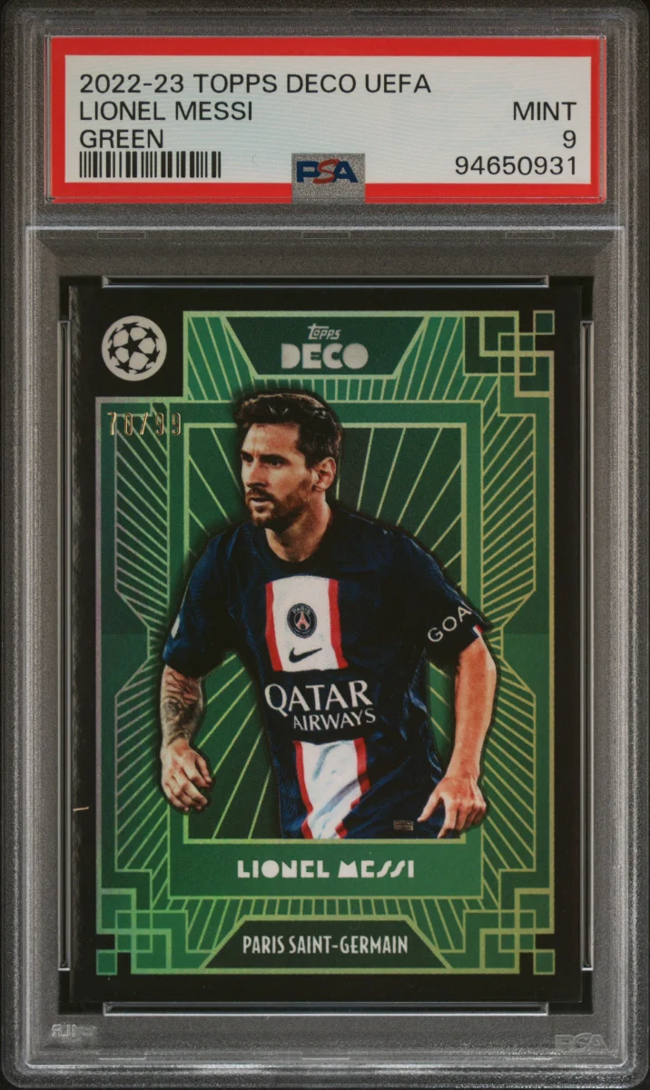 2022-23 Lionel Messi Topps Deco Green 
