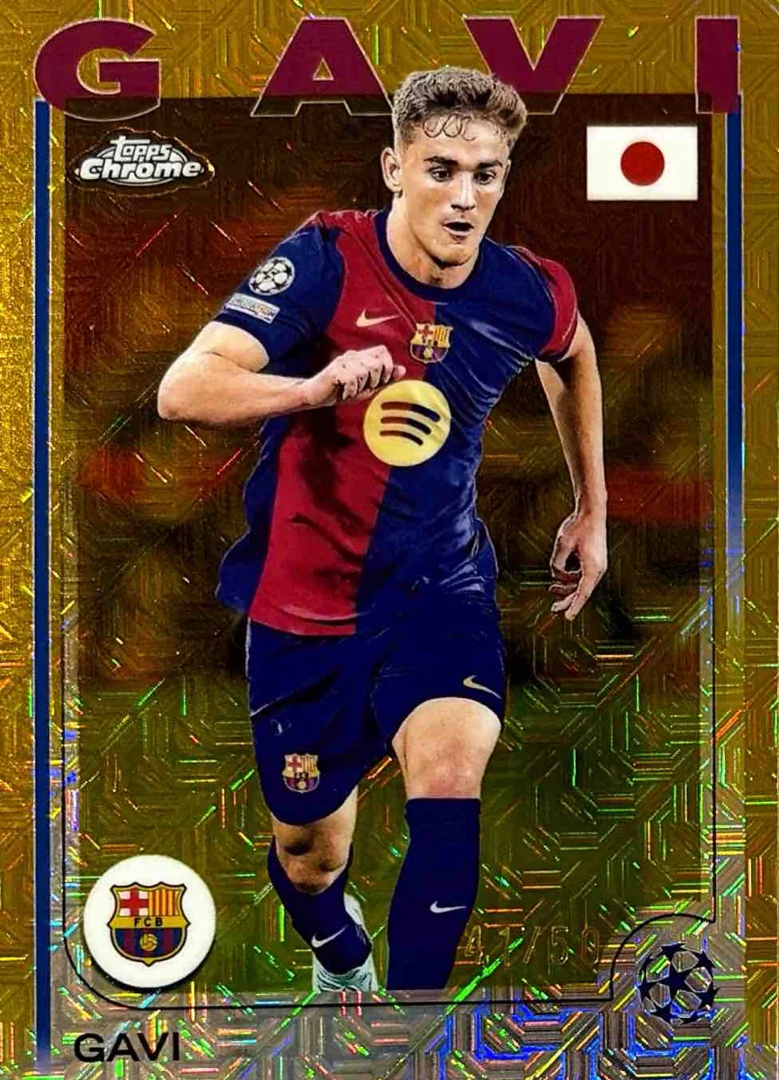 2023-24 Gavi Topps Chrome Japan Gold Mojo