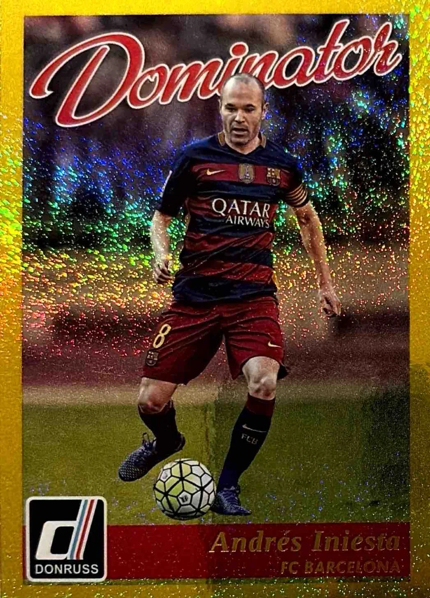 2016 Andres Iniesta Donruss Dominators Gold