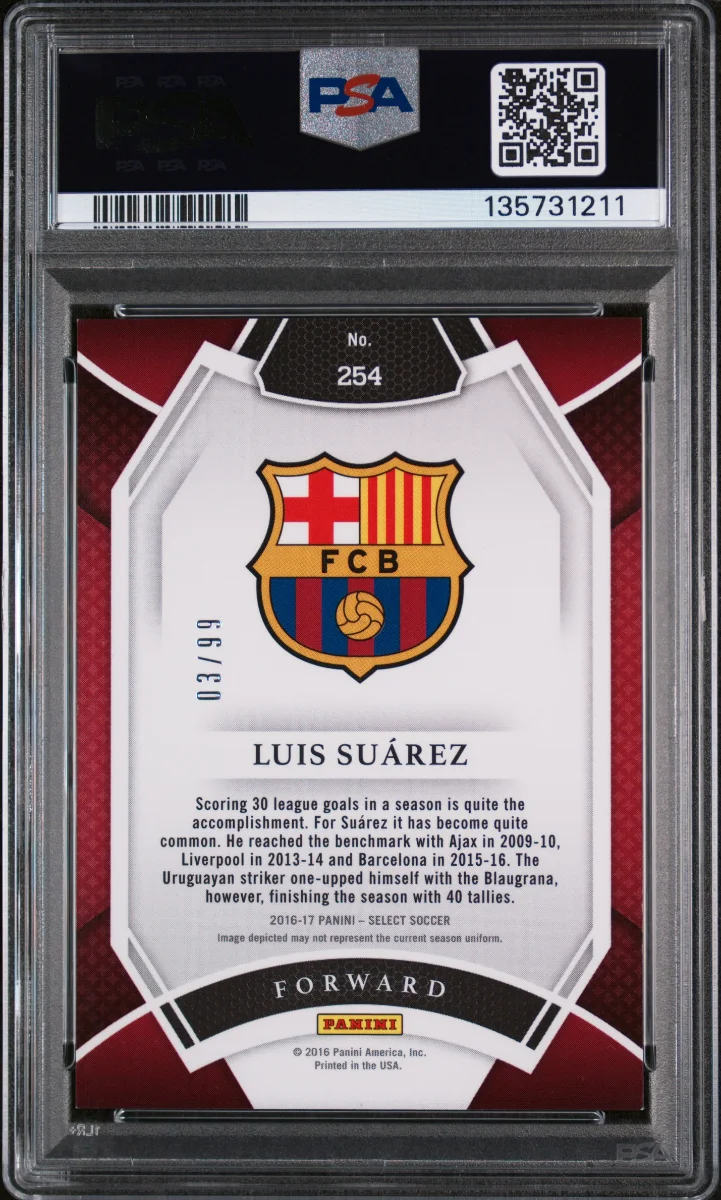 2016 Luis Suarez Select White — back