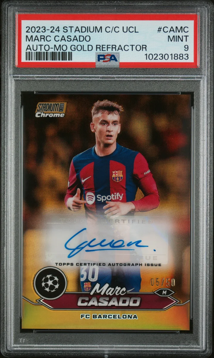 2023-24 Marc Casado Stadium Club Gold Auto