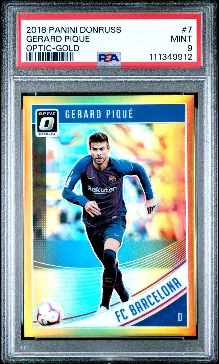 2018 Gerard Pique Donruss Optic Gold