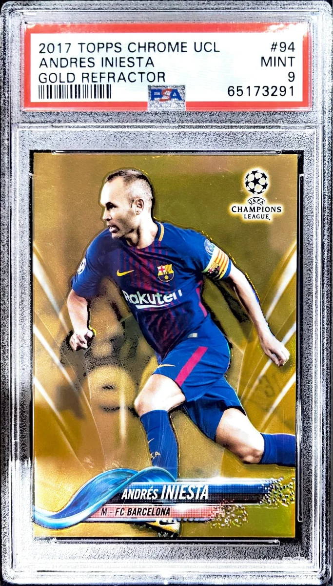2017 Andres Iniesta Chrome Gold