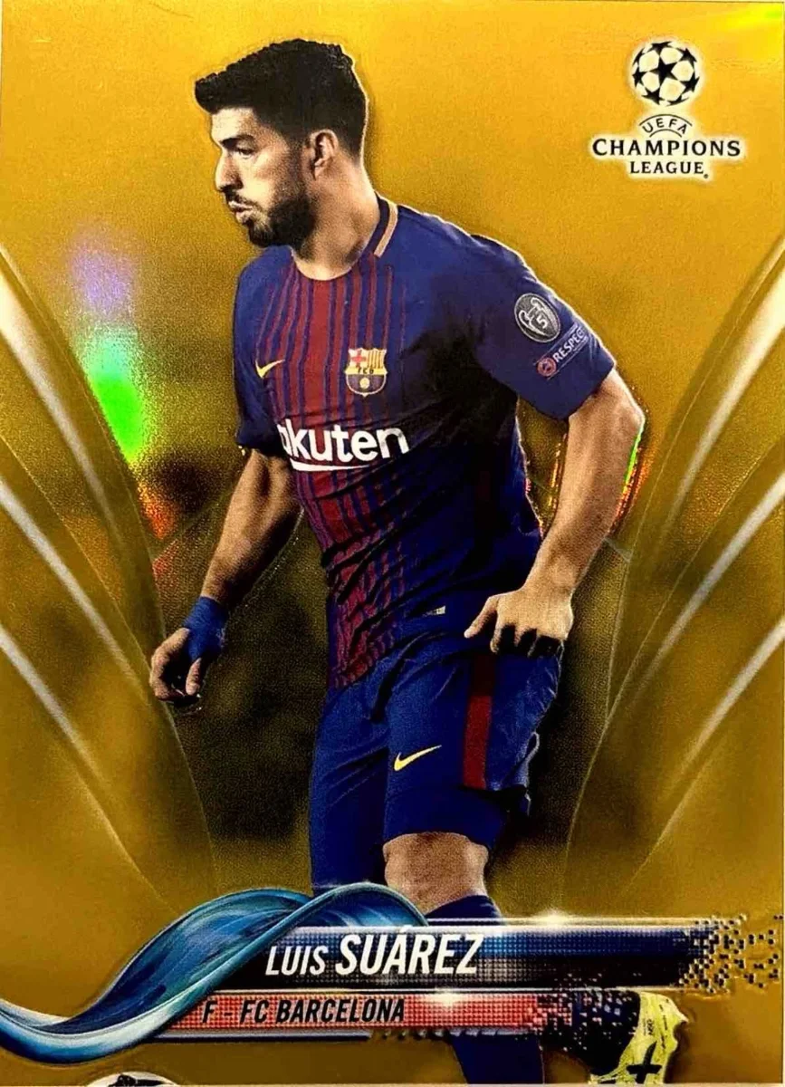 2017 Luis Suarez Chrome Gold