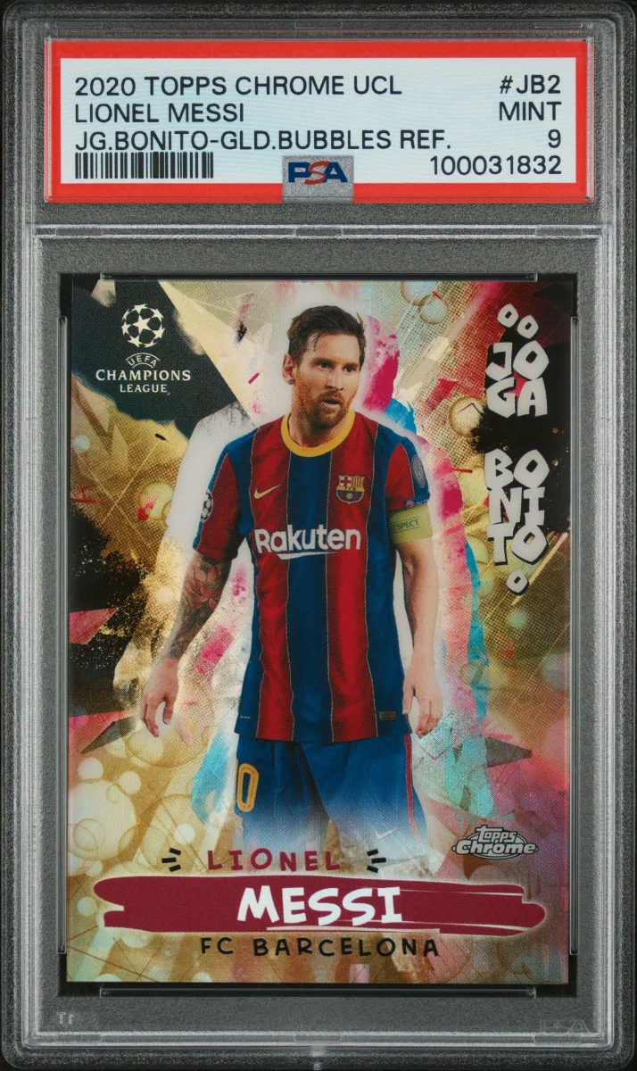 2020 Lionel Messi Chrome Joga Bonita Gold Bubbles