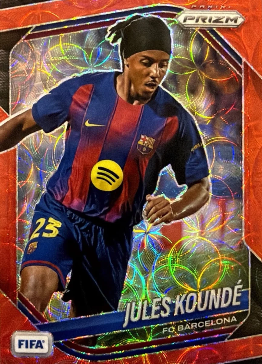 2025 Jules Kounde Prizm Fifa Red Choice