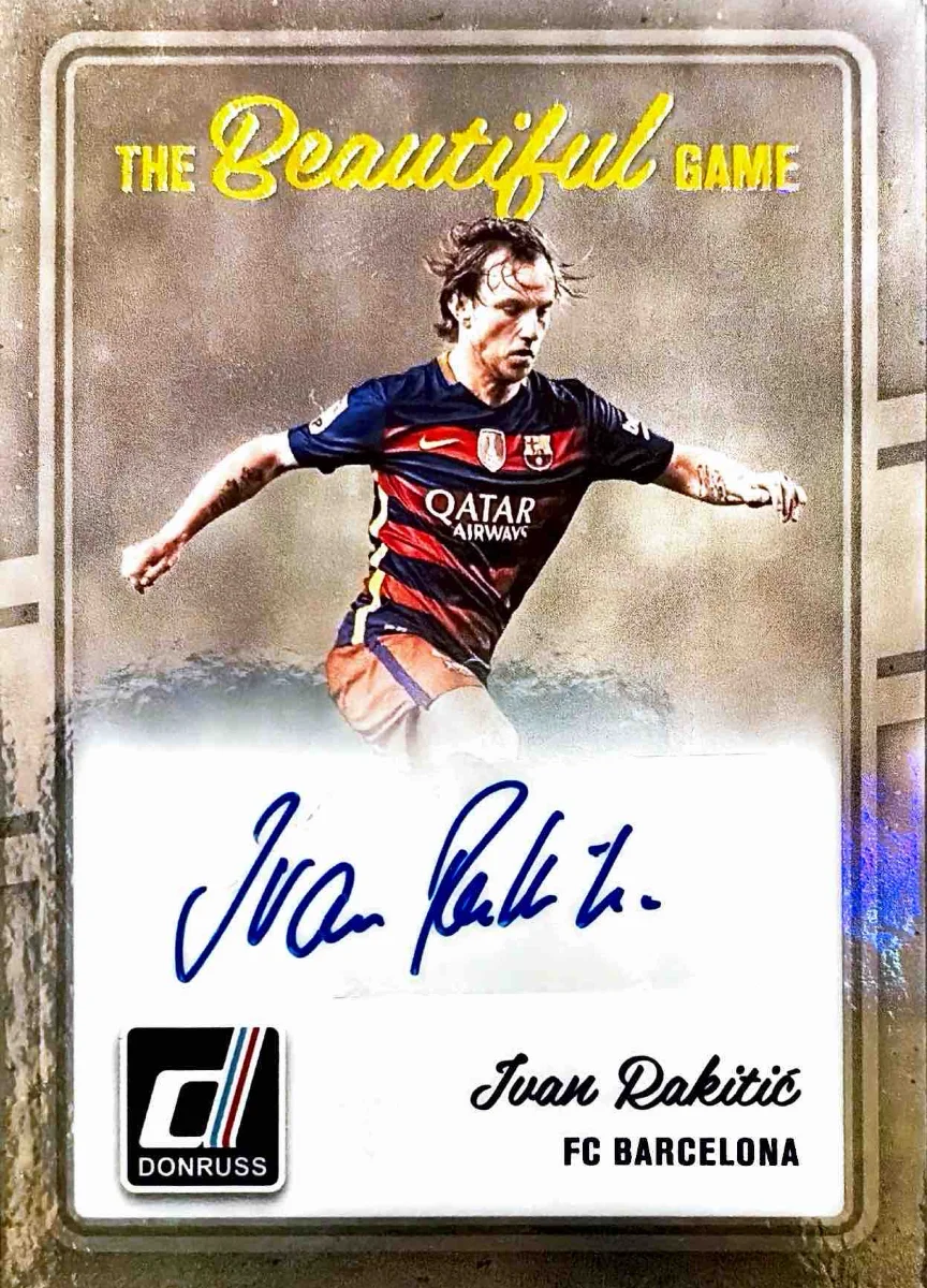 2016 Ivan Rakitic Donruss The Beautiful Game Auto