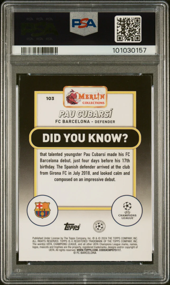 2023-24 Pau Cubarsi Merlin Gold Atomic RC back