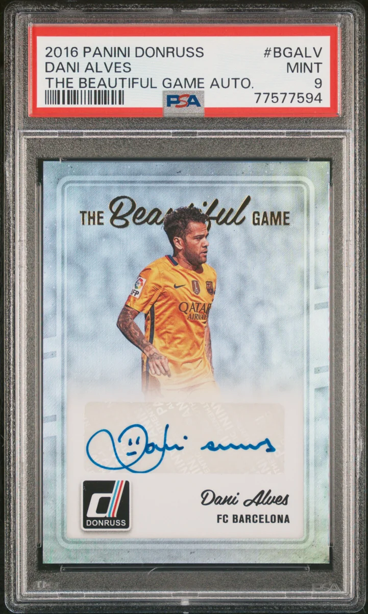 2016 Dani Alves Donruss The Beautiful Game Auto