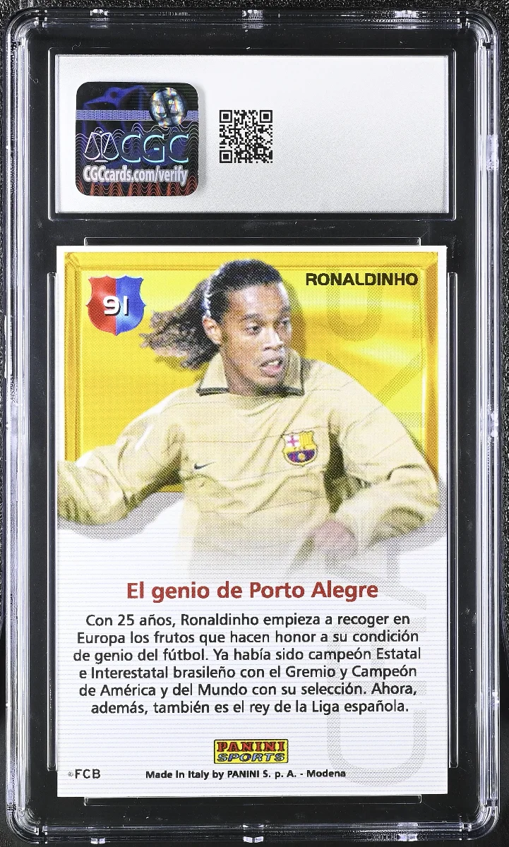2004-2005 Ronaldinho Mega Cracks Braca Campio #91 back