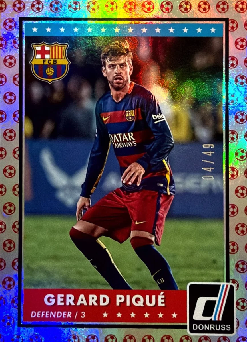 2015 Gerard Pique Donruss Red Ball