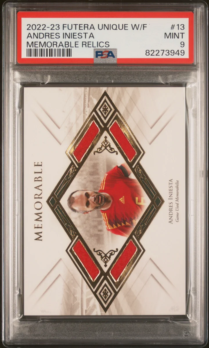 2022-23 Andres Iniesta Futera Unique Memorable Relic