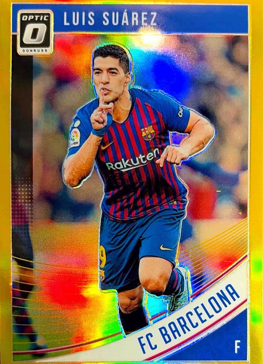 2018 Luis Suarez Donruss Optic Gold