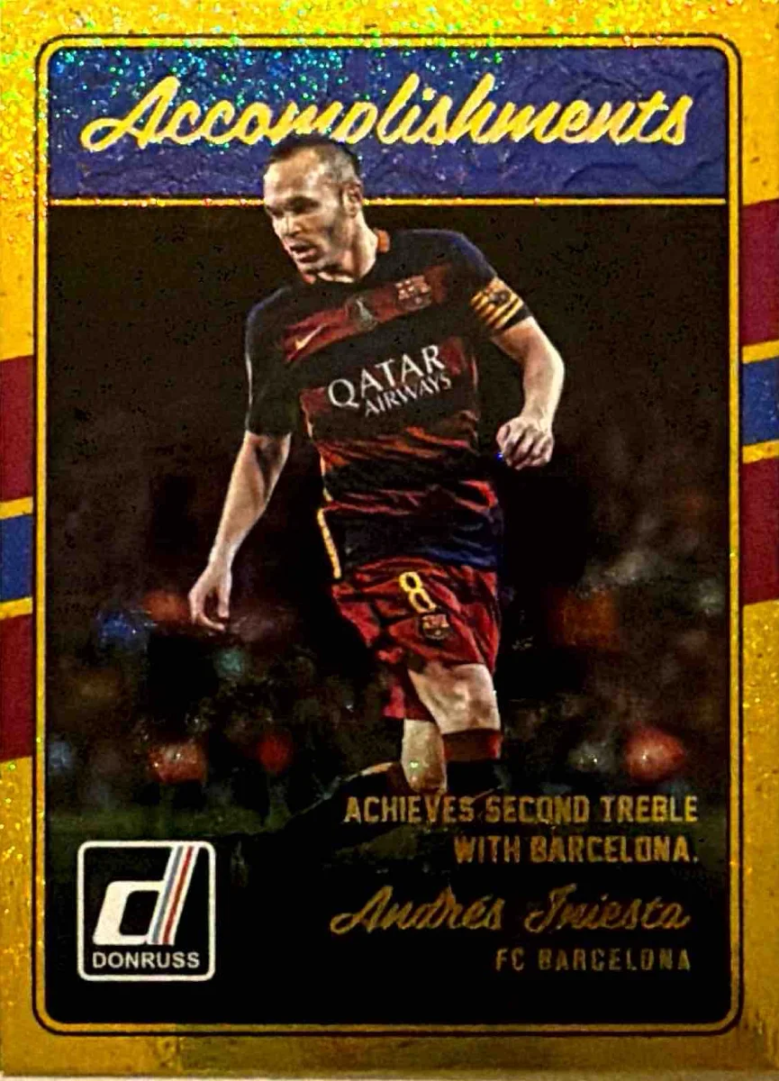 2016 Andres Iniesta Donruss Accomplishments Gold