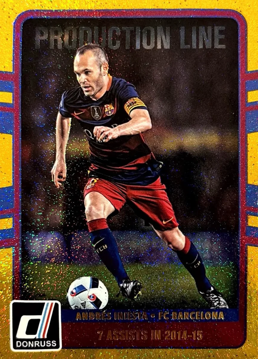 2016 Andres Iniesta Donruss Production Line Gold