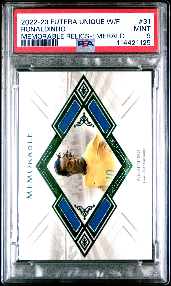 2022-23 Ronaldinho Futera Unique Memorable Relic