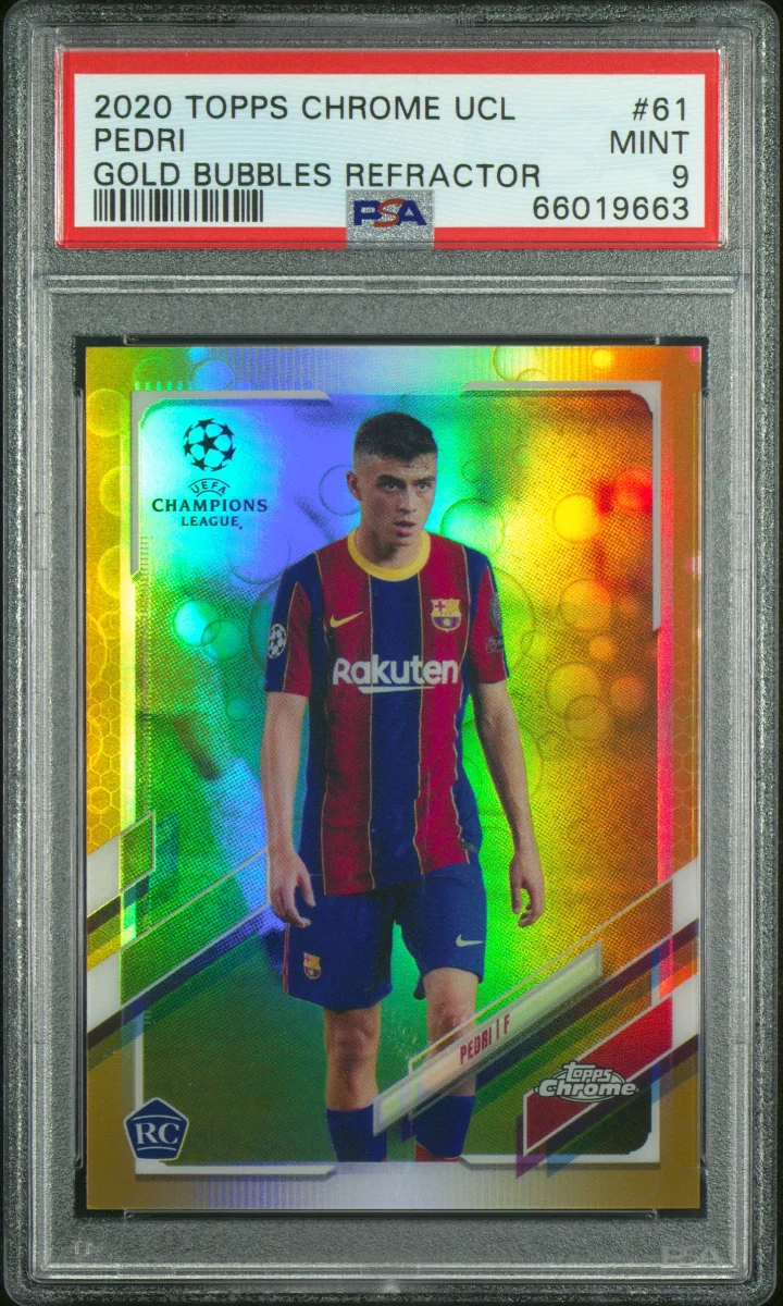 2020 Pedri Chrome Gold Bubbles