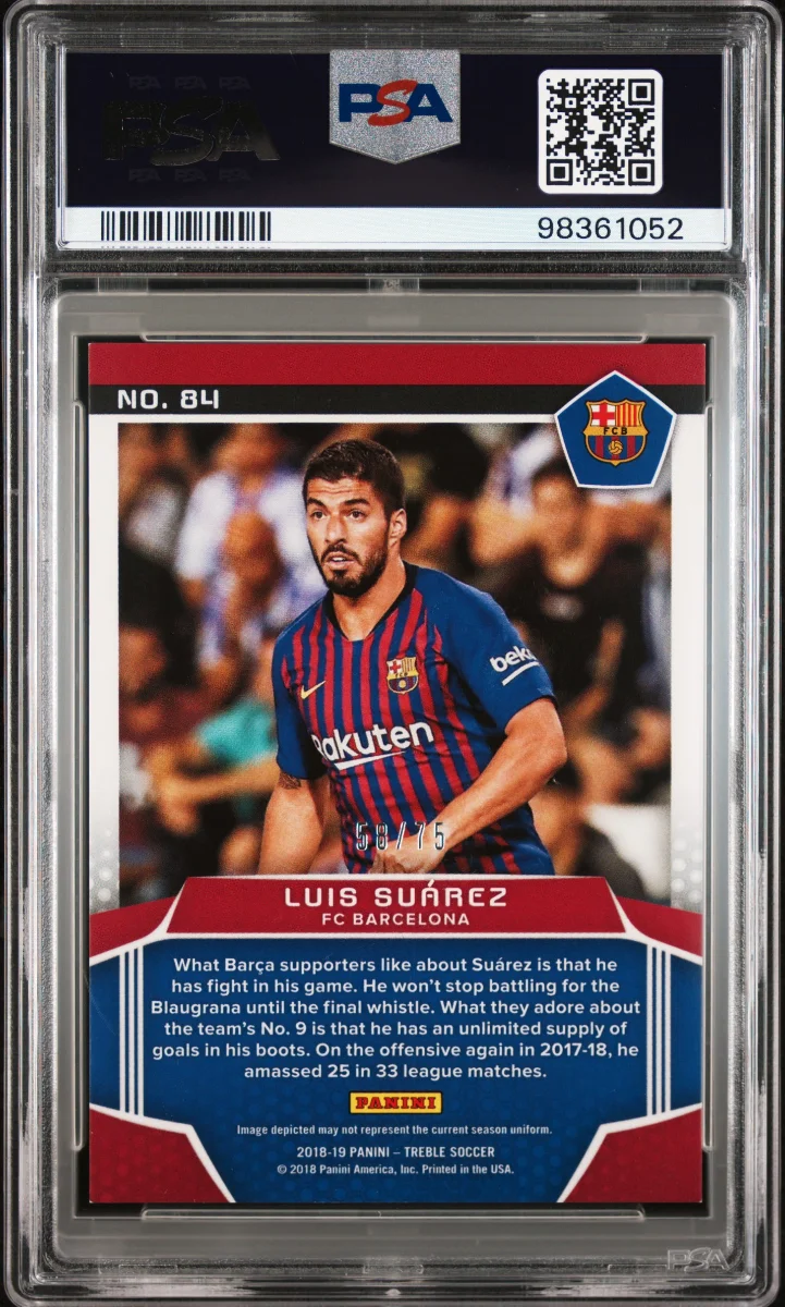 2018 Luis Suarez Treble Blue — back