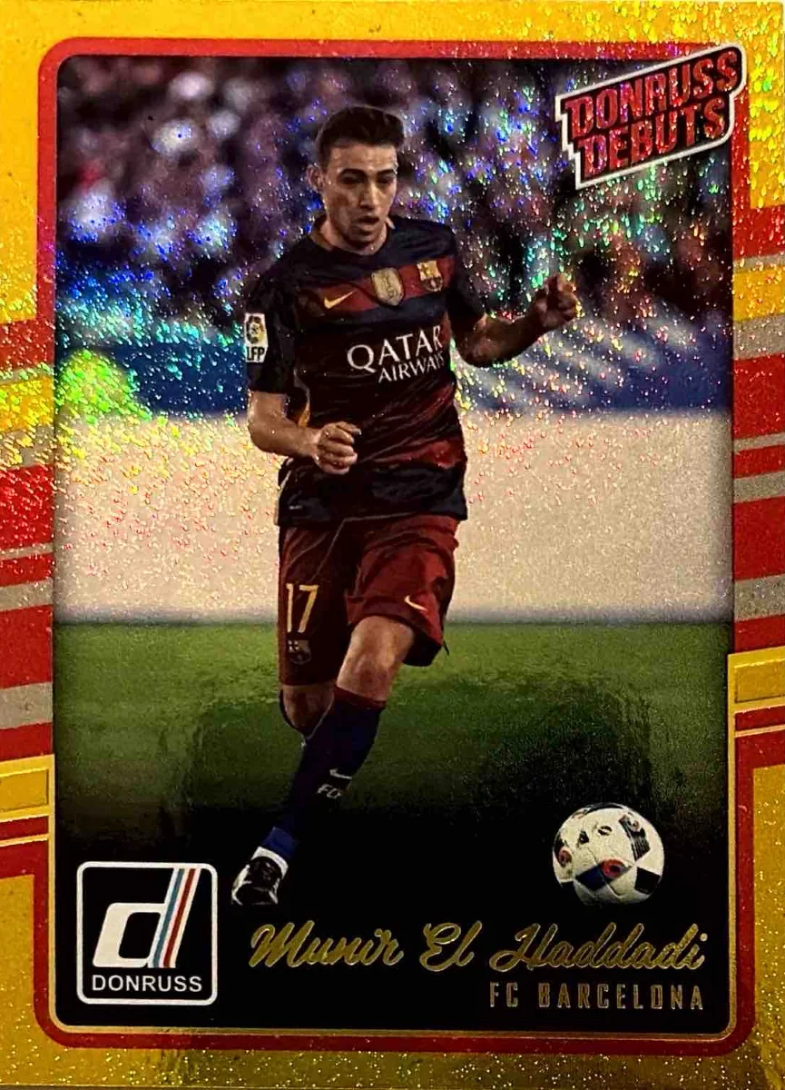 2016 Munir El Haddadi Donruss Debuts Gold