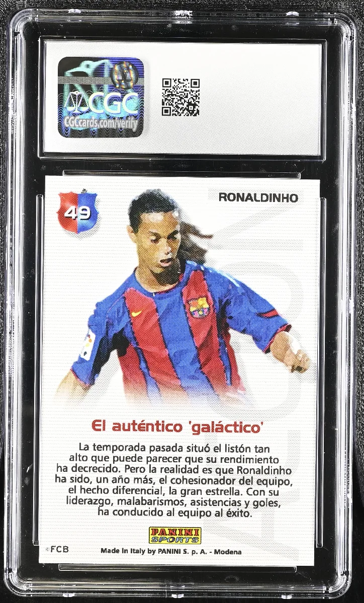 2004-2005 Ronaldinho Mega Cracks Braca Campio #49 back