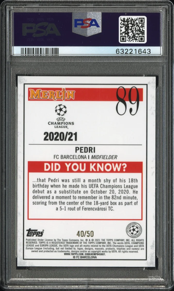 2020 Pedri Merlin Gold RC back