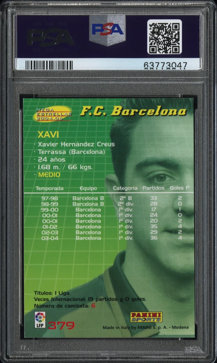 2004 Xavi MegaCracks #379 — back