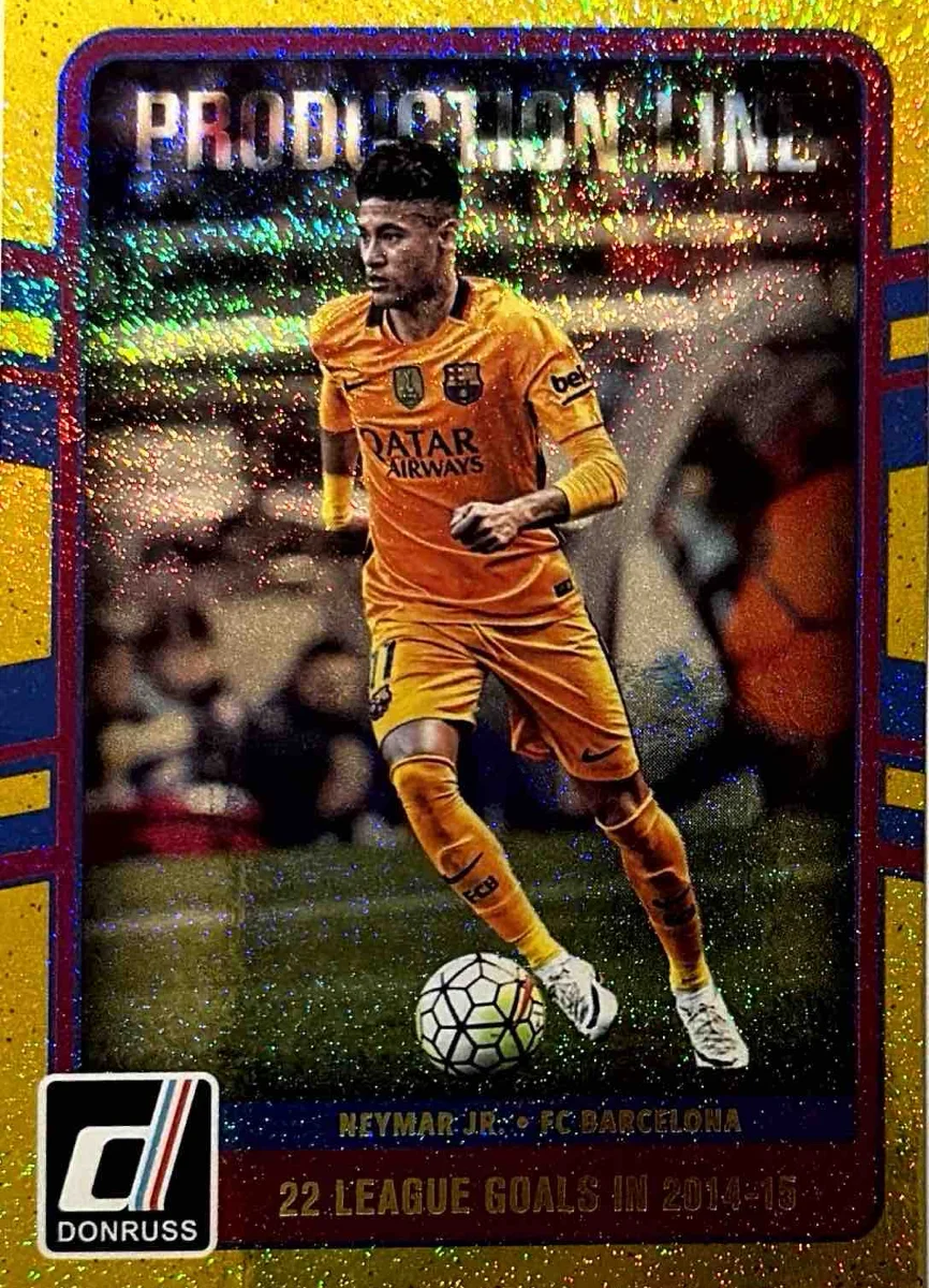 2016 Neymar Donruss Production Line Gold