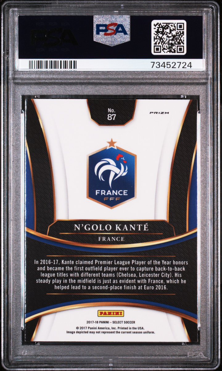 2017 PANINI SELECT N'GOLO KANTE MULTI-COLOR — back
