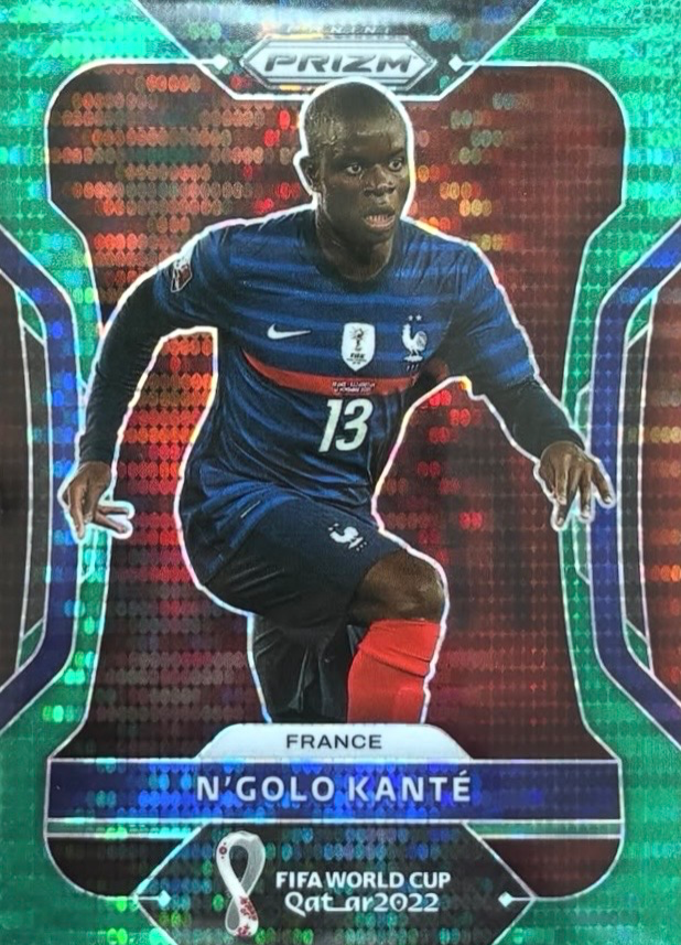 2022 Panini Prizm W/C Qatar N’golo Kanté Green