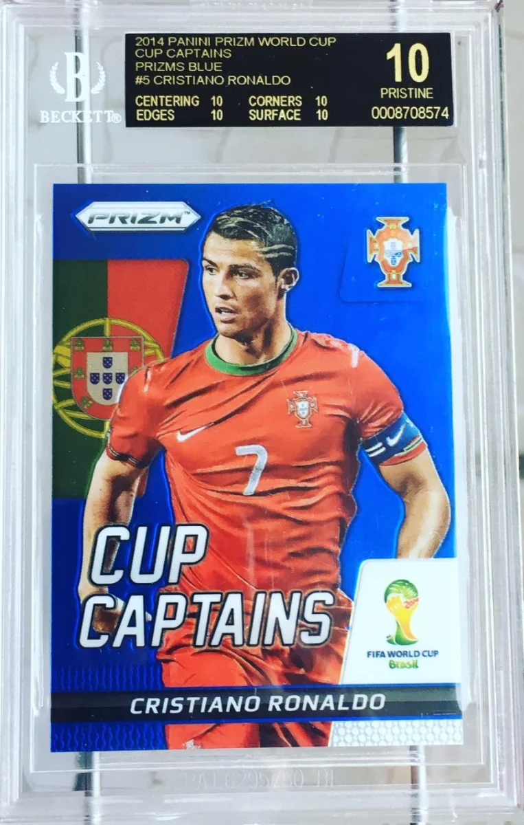 Cristiano Ronaldo Panini Prizm 2014 back