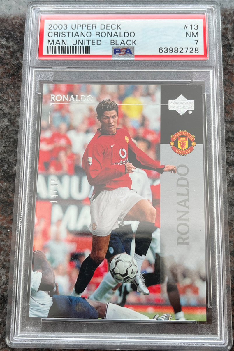 Cristiano Ronaldo Upper Deck 2003 /99 back
