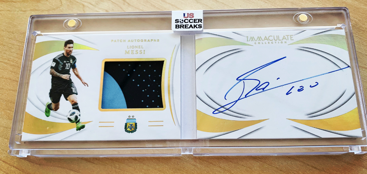 Lionel Messi 2019 Panini Immaculate patch auto /30
