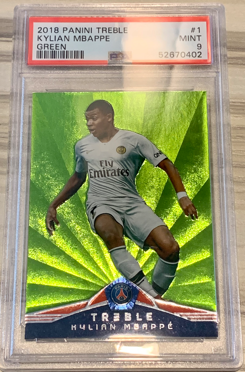 Kylian Mbappe 2018 Panini Treble Green